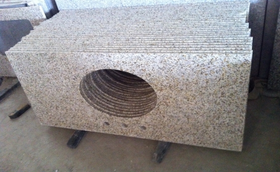 golden sand Yellow granite vanity Top