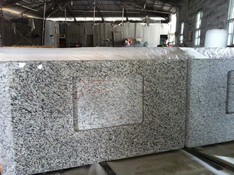 white granite  Vanity Top